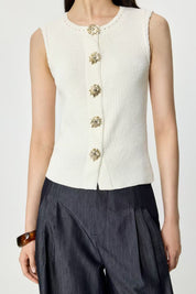 Sleeveless Knit Vest