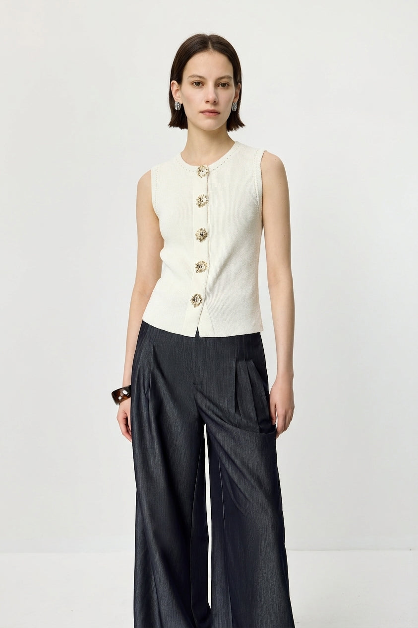 Sleeveless Knit Vest