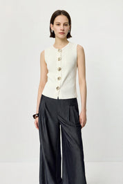 Sleeveless Knit Vest