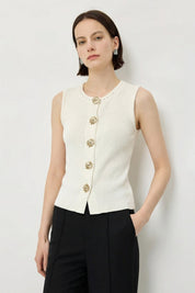 Sleeveless Knit Vest