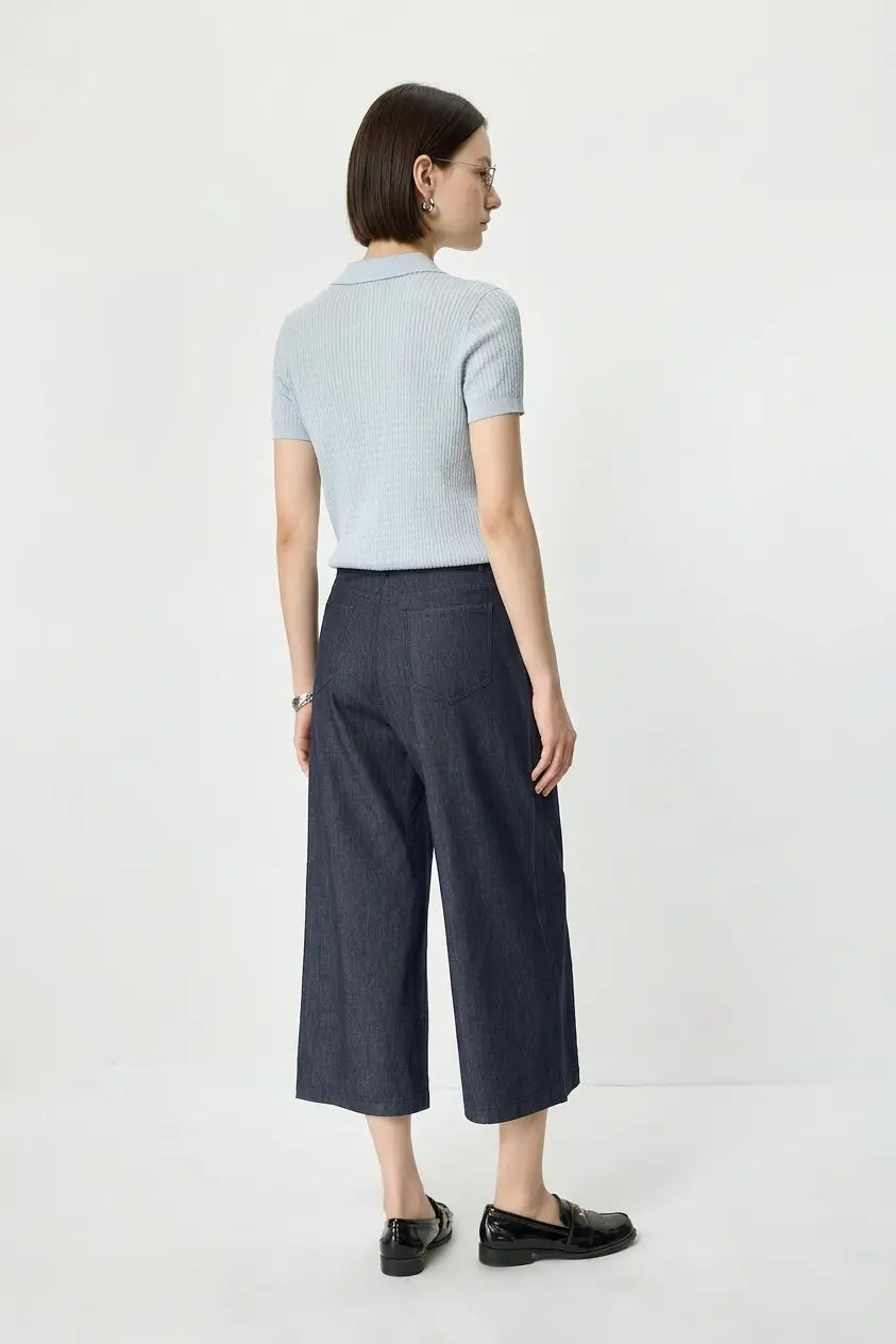 Cropped Straight-Leg Jeans