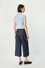 Cropped Straight-Leg Jeans